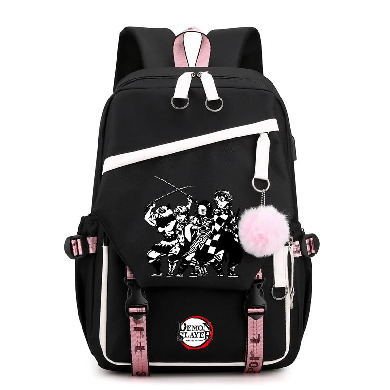 Anime Demon Slayer Backpack Teen Girl Boy Back To School Backpack Children School Bag Women Rucksack Travel Cartoon Bag Mochilas