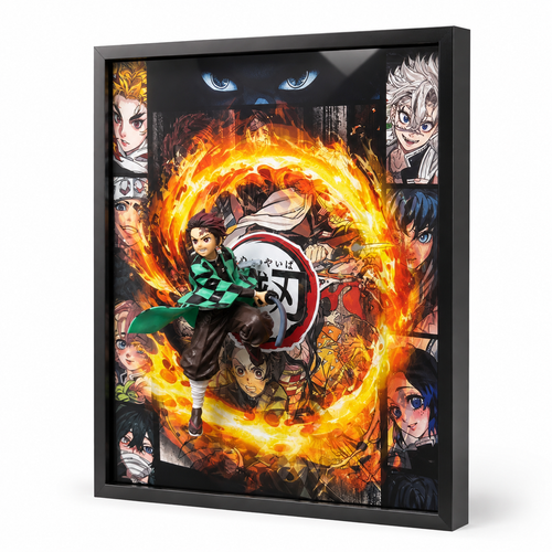 Cadre lumineux Demon Slayer, visuel 1 sur 2