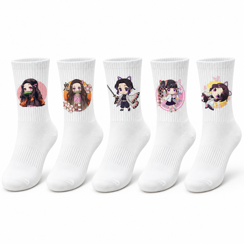 Chaussettes chibis roses