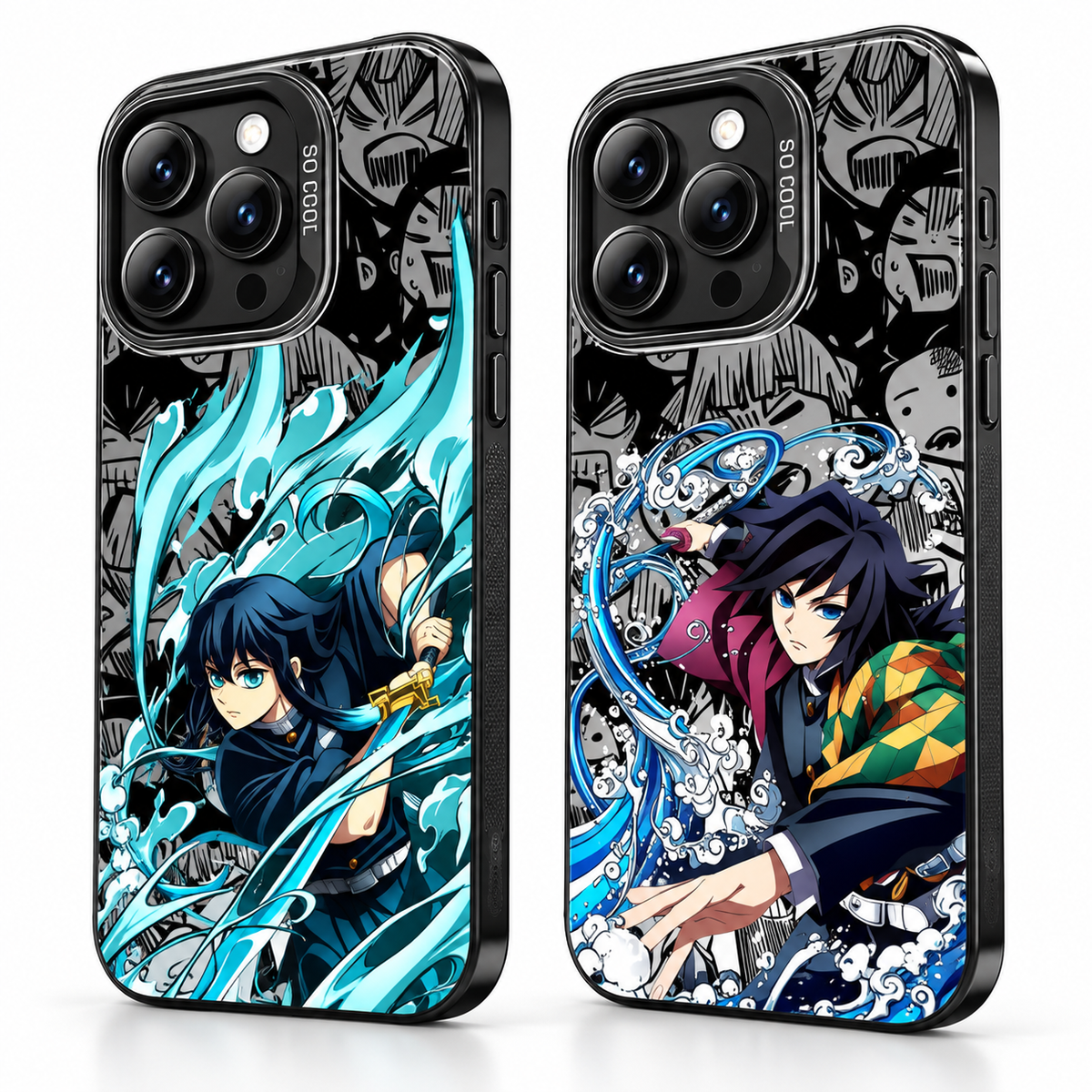 Coque iPhone fond givré