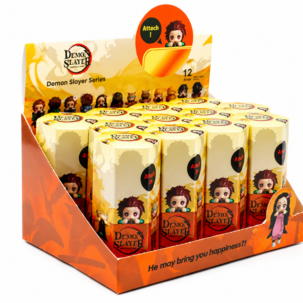 Figurines surprise Demon Slayer, 12pcs