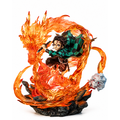 Statue Tanjiro dragon