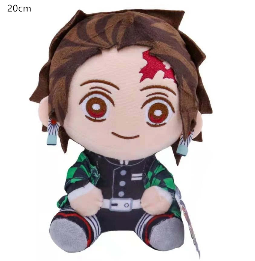 Original 20cm Demon Slayer's Blade Plush Toy Kimetsu No Yaiba Kamado Tanjirou Tomioka Giyuu Agatsuma Zenitsu Douma Sabito Plush