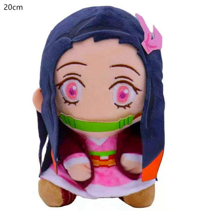 Original 20cm Demon Slayer's Blade Plush Toy Kimetsu No Yaiba Kamado Tanjirou Tomioka Giyuu Agatsuma Zenitsu Douma Sabito Plush