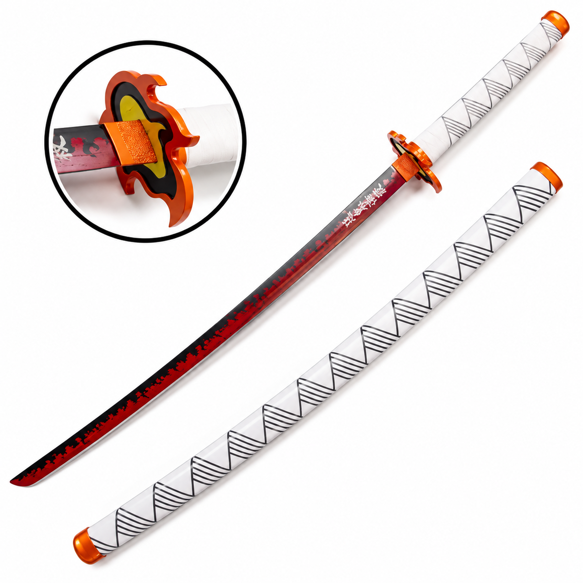 Katana Rengoku, fourreau rayé