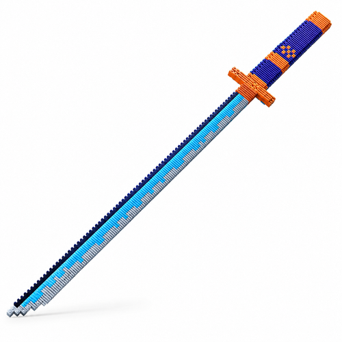 Katana LEGO lame bleue