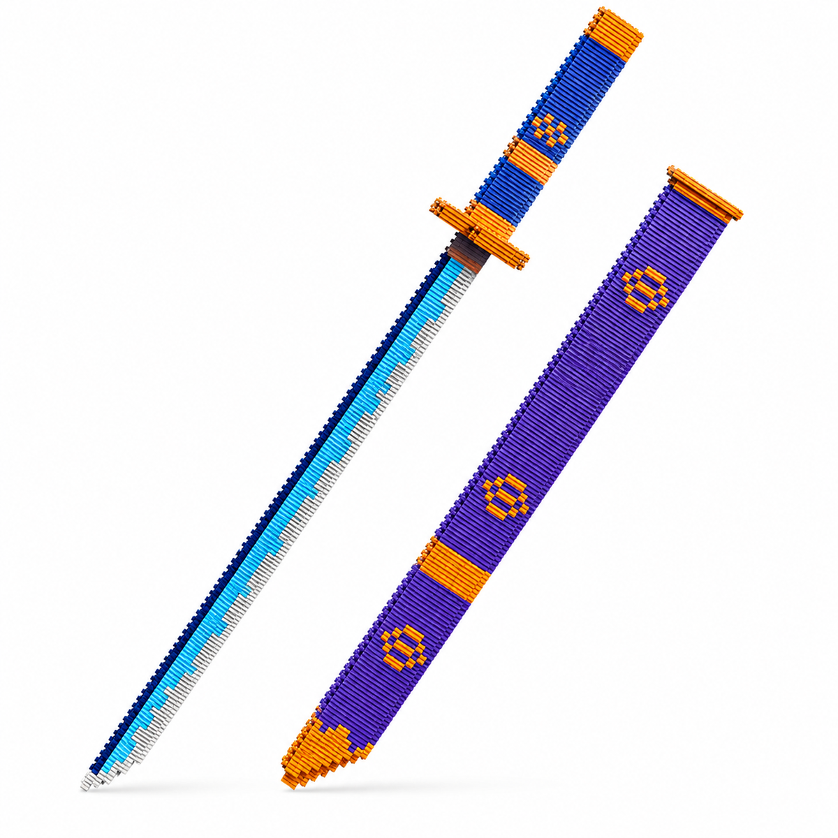 Katana LEGO fourreau violet