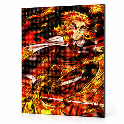 Peinture diamant Rengoku haori