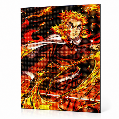 Peinture diamant Rengoku haori