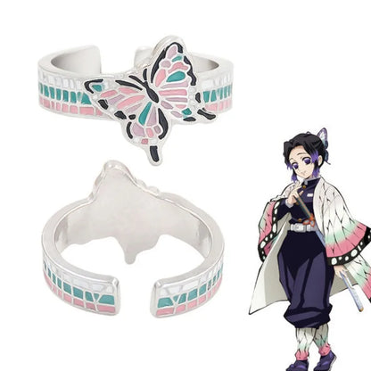 Anime Peripheral Ghost Slayer: My Wife Shanyi Tomioka Yoshitomo You Bean Charcoal Jiro Can Open and Close Ring