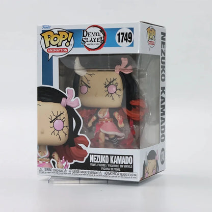 FUNKO POP Original Demon Slayer Blade Mi Douzi TANJIRO KAMADO Muichiro Tokoto Doma Akaza Action Anime Figures Toys Gift Model