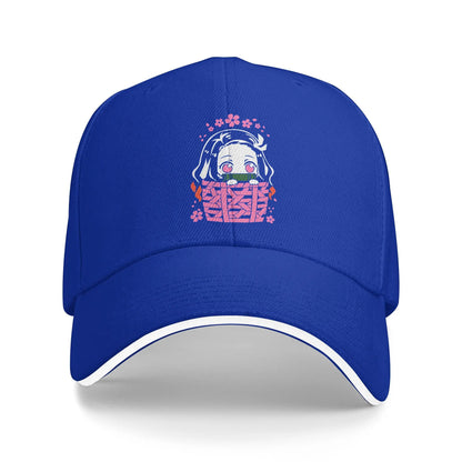 Kamado Nezuko Casual Baseball Cap Spring Character Trucker Hat Hot Sale Tennis Skate Hip Hop Hats  Women Streetwear Baseball Cap