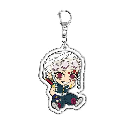 Demon Slayer Kimetsu no Yaiba Tanjiro Kamado Nezuko Acrylic Keychain Pendant Anime Merchandise Custom Wholesale In Stock Bulk