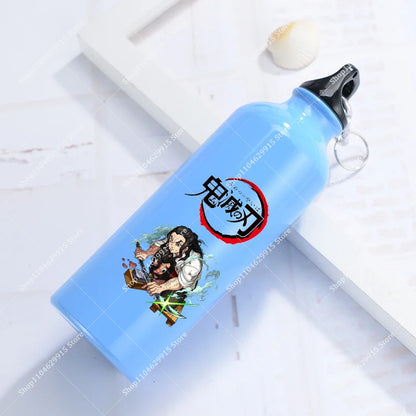 500ml Demon Slayer Aluminum Water Bottle Portable Sport Cup Women Men Anime Tomioka Nezuko Fashion Retro Kettle Birthday Gift