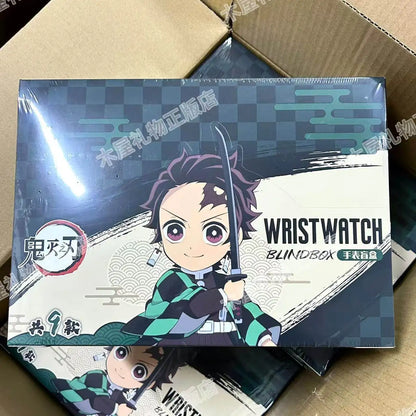 Original Demon Slayer Watch Series Blind Box Anime Secondary Universe Merchandise Co-Branded Wristwatch Birthday Mystery Box Gif