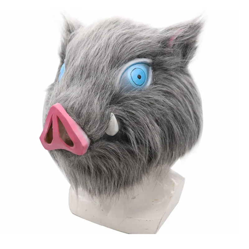 Hashibira Inosuke Anime Cosplay Costume Pig Mask Pants Outfit for Halloween Carnival Party Clothes For Men