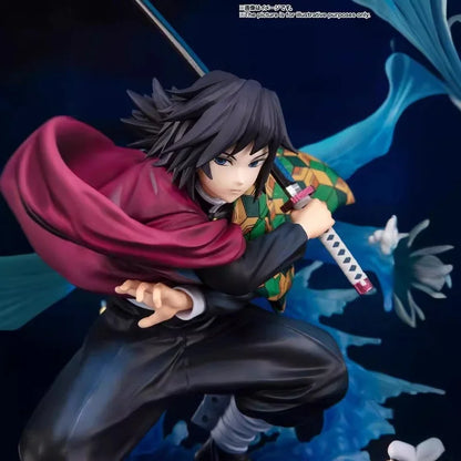17cm Demonslayer Tomioka Giyuu Pvc Anime Action Figurines Model Desktop Ornament Decor Figurine Statue Collect Birthday Gifts