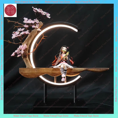 Plug In Demon Slayer Nezuko Kamado Led Night Light Anime Figure Multicolor Touch Remote Gaming Pc Case Lamp Gift Anime Demon Led