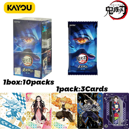 2026 KAYOU Genuine Demon Slayer Card Dawn Bag Collection CCG TCG Card Animation Cartoon Game Collect Card Peripheral Toys