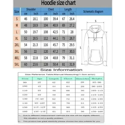 Demon Slayer Anime Douma Printed Hoodie 2026 Men's Autumn/Winter New Harajuku Plus Size Trendy Casual Loose Y2K Parent Child Top