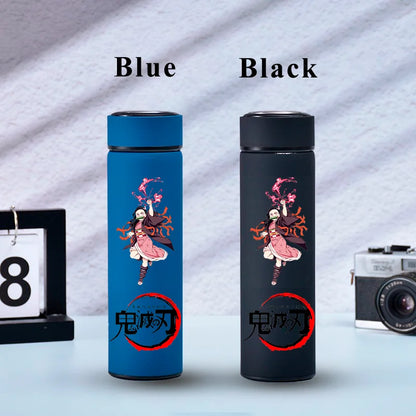 500ML Demon Slayer Anime Stainless Steel Water Cup Portable Large Capacity Outdoor Water Bottle Hot Ice Water Insulated Cup