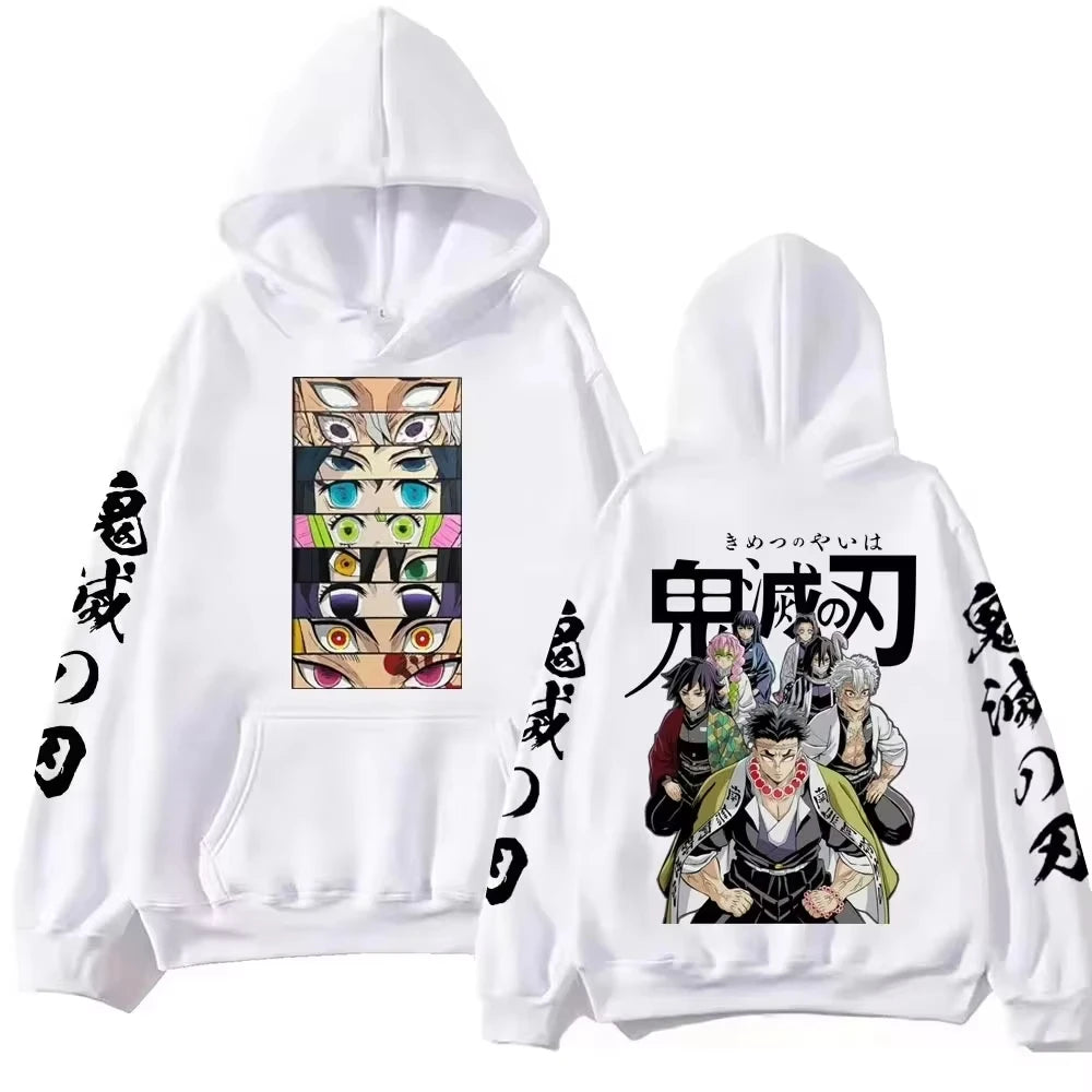 Devil Killer Demon Slayer Blade Cosplay Street Style Men's Hoodie New Harajuku Style Casual Suitable for Both Men and Women