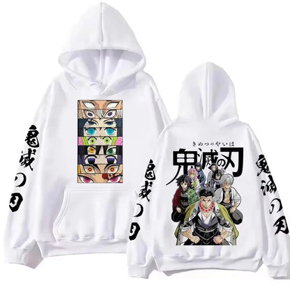 Devil Killer Demon Slayer Blade Cosplay Street Style Men's Hoodie New Harajuku Style Casual Suitable for Both Men and Women