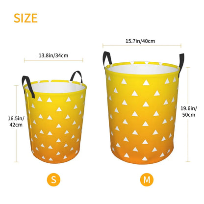 Custom Demon Slayers Anime Laundry Basket Collapsible Kimetsu No Yaiba Toy Clothes Hamper Storage Bin for