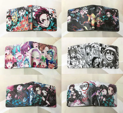 Demon Slayer: Kimetsu No Yaiba Anime Peripheral Short Wallet Zero Wallet Student Men And Women Simple Wallet