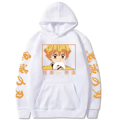 2026 New Demon Slayer Graphic Printed Hoodie Sweatshirt Men's and Women's Hoodie Men's Tops Sports Hoodie Harajuku Y2K Hoodie