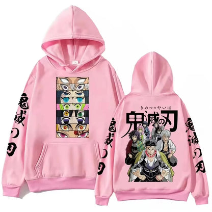 Devil Killer Demon Slayer Blade Cosplay Street Style Men's Hoodie New Harajuku Style Casual Suitable for Both Men and Women