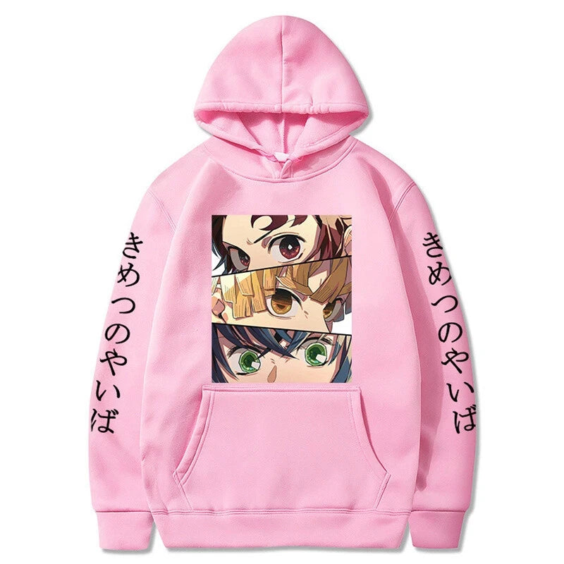 Trendy Hot Selling Demon Slayer Kimetsu No Yaiba Hoodie Jacket Casual Pullover Sweatshirt Cosplay