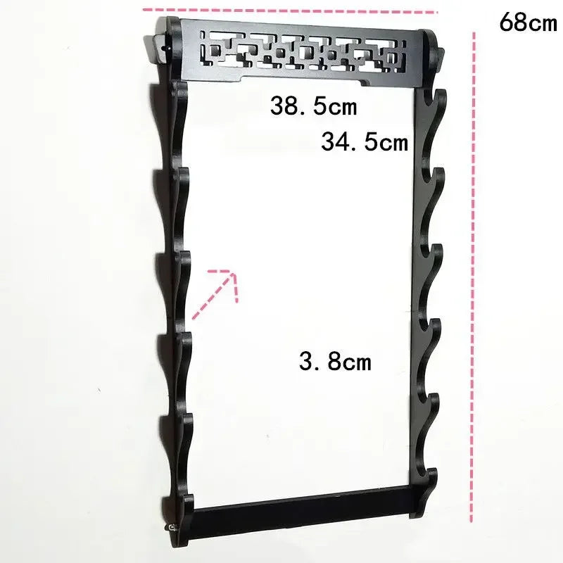 Wall Katana Shelf Support Wooden Sabre Samurai Sword Stand Holder Display Real Size Japanese Katana Rack Decoration Organizer