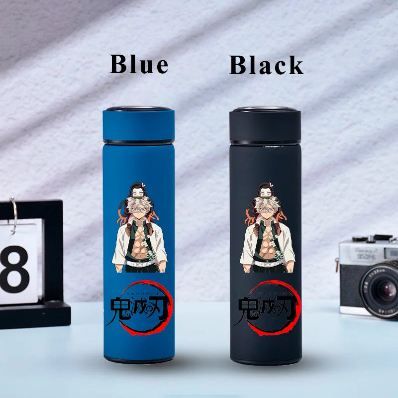 500ML Demon Slayer Anime Stainless Steel Water Cup Portable Large Capacity Outdoor Water Bottle Hot Ice Water Insulated Cup