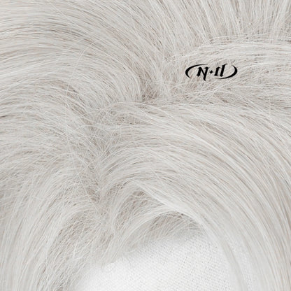 ND Brand Shinazugawa Sanemi Kimetsuu Cosplay Wigs Hair Hairpiece for Comic-con Cosplayer Halloween Costume Party