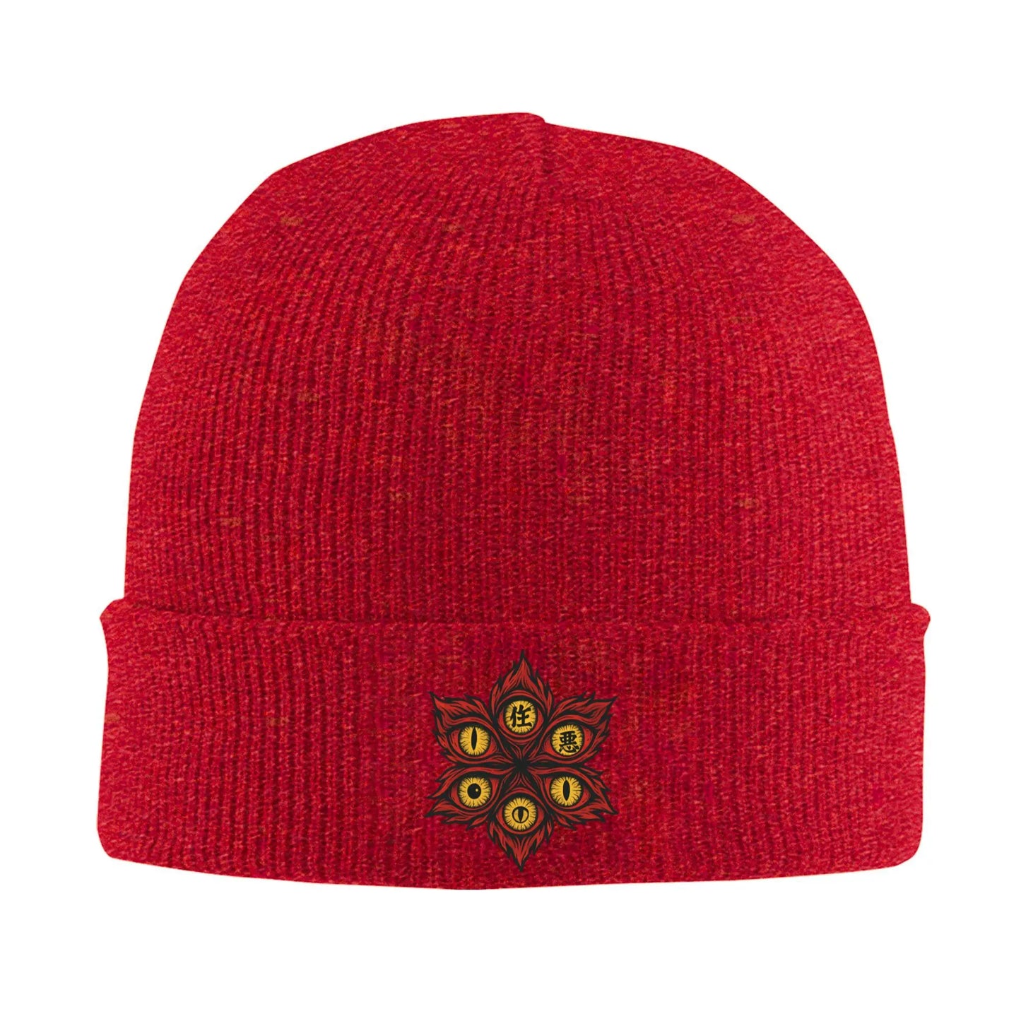 Demonic Eyes of Chaos demon slayer  Knit Beanie For Unisex  Winter Warm Bonnet Knitted Hat