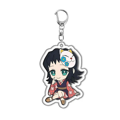 Demon Slayer Kimetsu no Yaiba Tanjiro Kamado Nezuko Acrylic Keychain Pendant Anime Merchandise Custom Wholesale In Stock Bulk