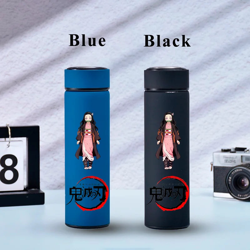 500ML Demon Slayer Anime Stainless Steel Water Cup Portable Large Capacity Outdoor Water Bottle Hot Ice Water Insulated Cup