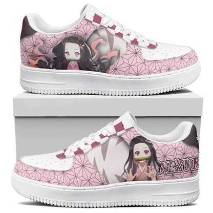 Anime Demon Slayer Sneakers Kamado Tanjirou Low-Top Sports Shoes Couples Board Shoes Customization Leisure Shoes Festival Gift