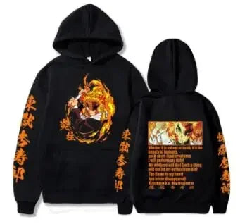 2026 New Demon Slayer Graphic Printed Hoodie Sweatshirt Men's and Women's Hoodie Men's Tops Sports Hoodie Harajuku Y2K Hoodie