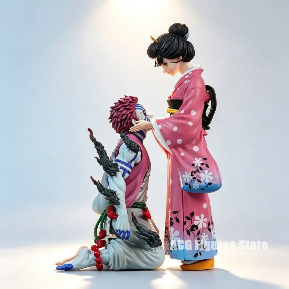 9.06in/23cm Anime Kimetsu no Yaiba Figure Akaza Koyuki Action Figures Pvc Statue Desktop Ornamen Collection Model Toys Gifts