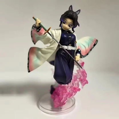New 18cm Demon Slayer Shinobu Kochou Collectible Anime Figure Pvc Statue Desktop Decoration For Adult Collectors Fans