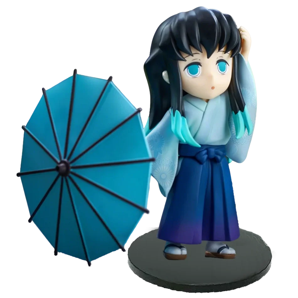 Anime Demon Slayer Kimetsu no Yaiba Figure 15cm Kochou Shinobu Kanroji Mitsuri Plum Rain Series Action Model Toy Gift