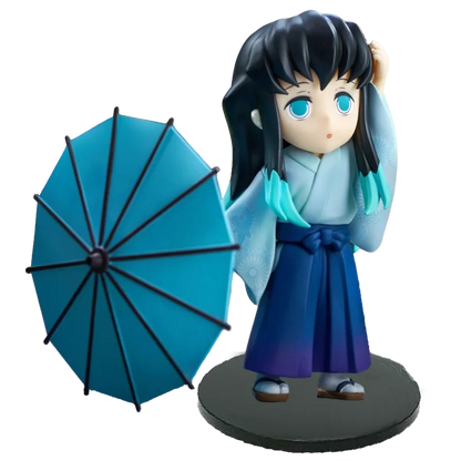 Anime Demon Slayer Kimetsu no Yaiba Figure 15cm Kochou Shinobu Kanroji Mitsuri Plum Rain Series Action Model Toy Gift