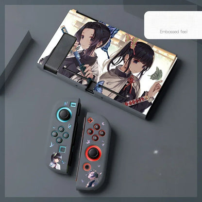 Anime Demons Slayers Case for Nintendo Switch NS Joy Con Controller Kawaii Soft Silicone Protective Cover Accessories Fans Gift