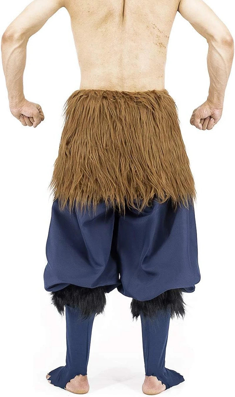 Hashibira Inosuke Anime Cosplay Costume Pig Mask Pants Outfit for Halloween Carnival Party Clothes For Men