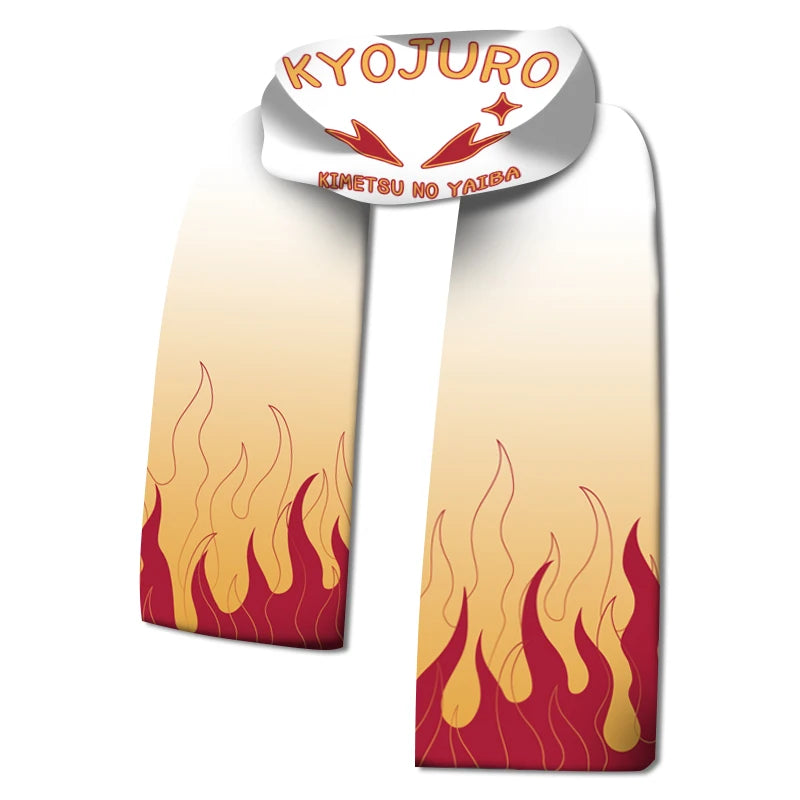 In stock Demon Slayer: Kimetsu No Yaiba Anime Scarf Kamado Tanjirouagatsuma Zenitsutomioka Giyuu Anime Winter Warm Xmas Gift