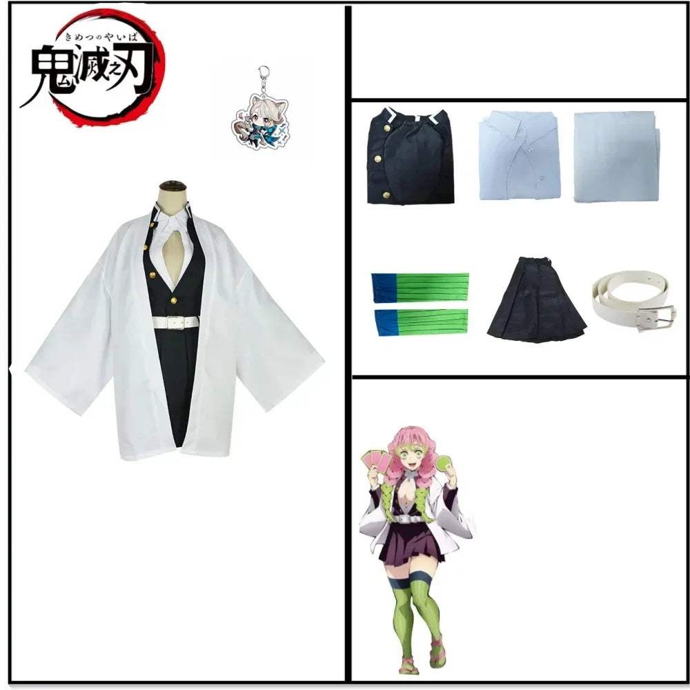 Volwassen Kinderen Anime Demon Moordenaar Kanroji Mitsuri Cosplay Kostuum Kisatsutai Sexy Vrouwen Halloween Kostuum