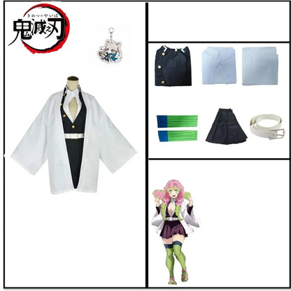 Volwassen Kinderen Anime Demon Moordenaar Kanroji Mitsuri Cosplay Kostuum Kisatsutai Sexy Vrouwen Halloween Kostuum
