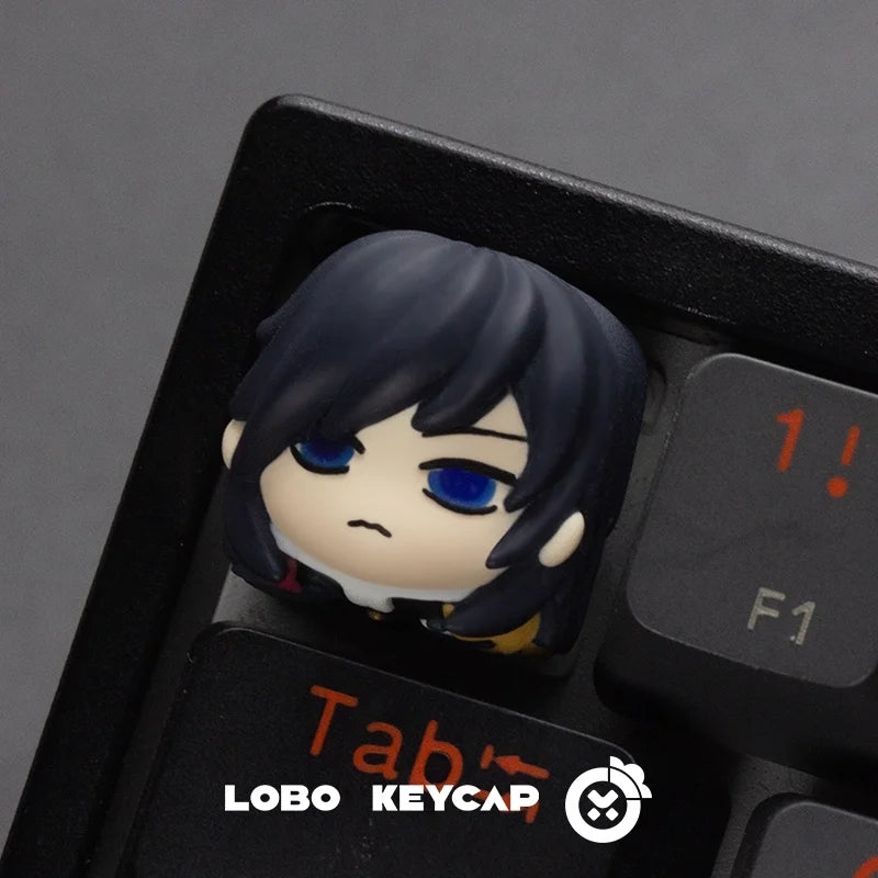 Anime Demon Slayer Kamado Nezuko Series Multiple Styles Keyboard Cute Keycap Decoration Contain Periphery Collectble Fun Gifts